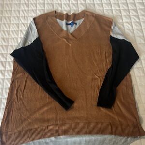Apt. 9 V-Neck Sweater in Brown and Black